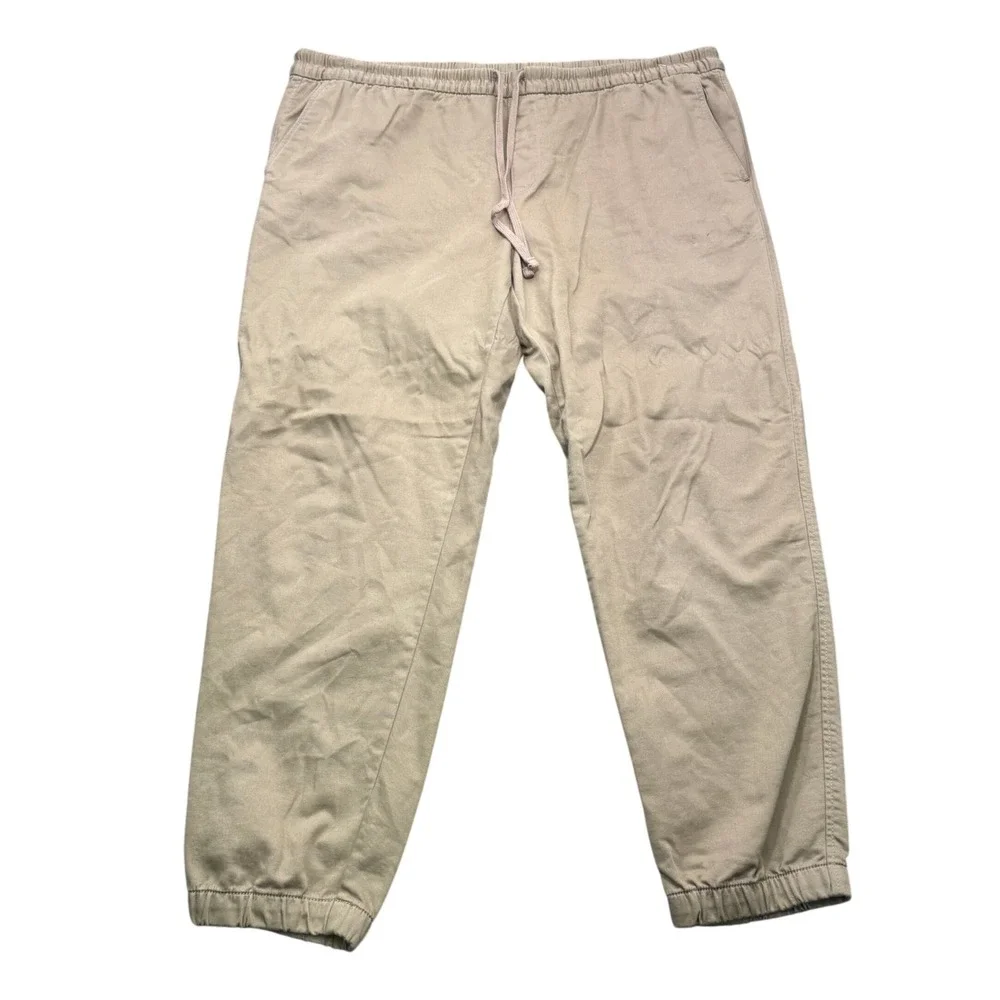 Banana Republic Travel Jogger Pants Mens XXL Tall Khaki Tan 28 Inseam Casual